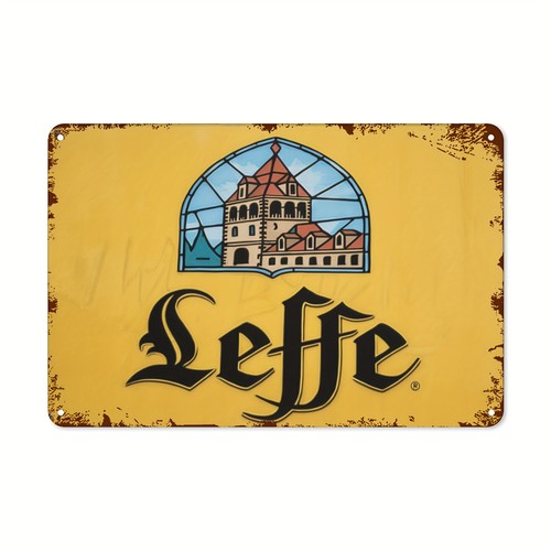 Vintage tin sign leffe beer - leffe,
