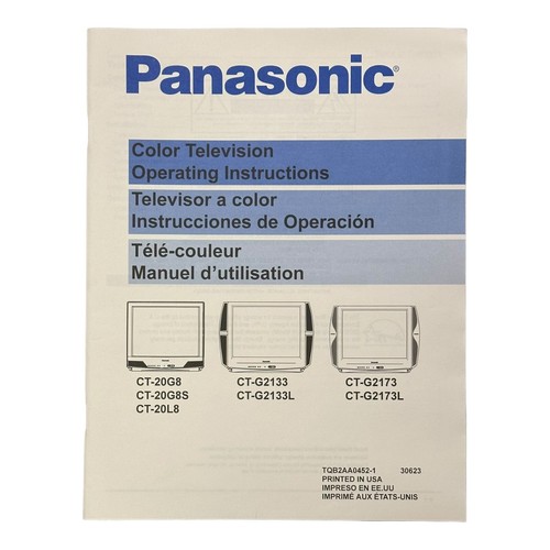 Panasonic color television - color, tv