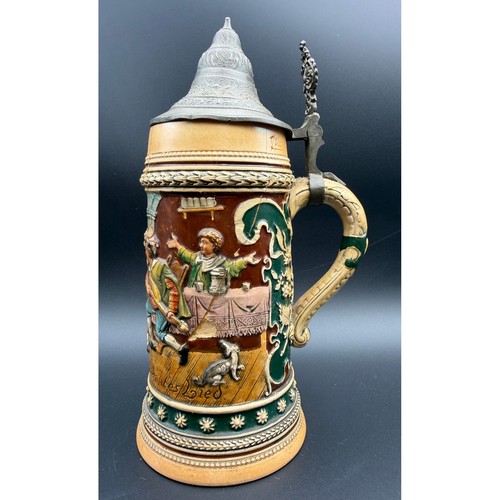 Antique german beer stein - german,