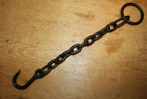 Inches iron hook on length - inches,