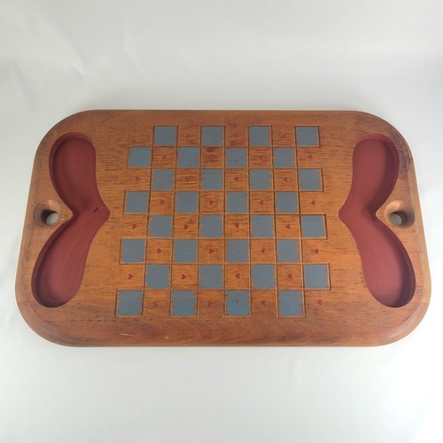 Vintage wooden checker board - vintage,