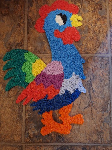 Rare rooster vintage melted - rare,