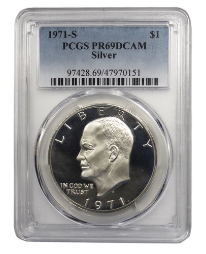 1971 silver eisenhower - -s,