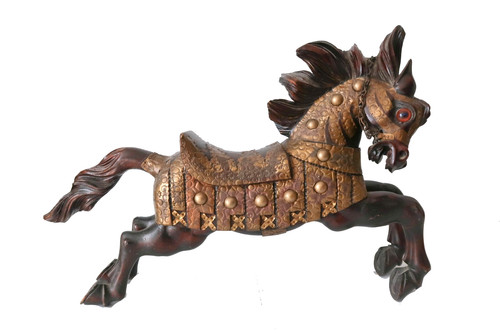 Vintage large carved wood - 31",