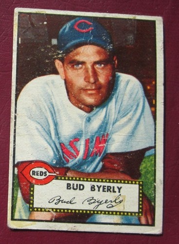 1952 topps bud - topps, byerly