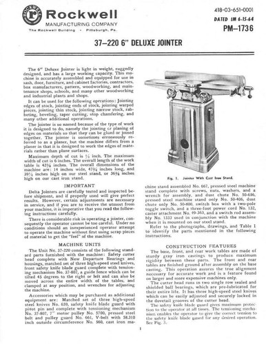 Delta rockwell 220 - rockwell, 6"