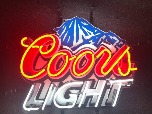 Coors light mountain beer - beer, bar