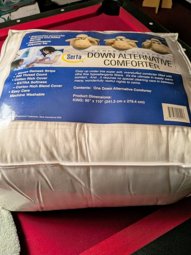 Serta king size down - serta,