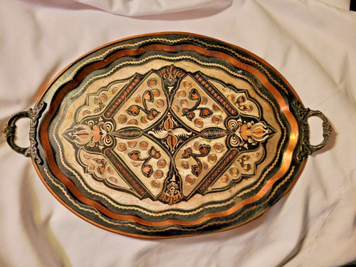 Vintage turkey copper serving - turkey,