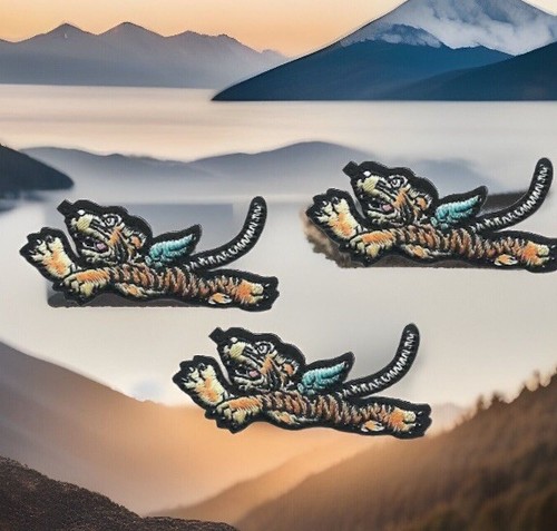 Flying tigers mascot - mascot, patch