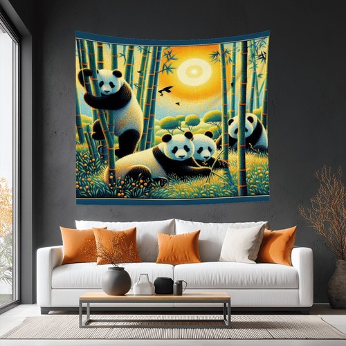 Panda family lightweight wall - panda,
