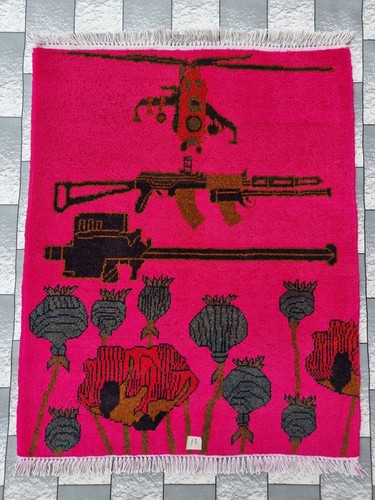 Afghan hand opium flower - hand,