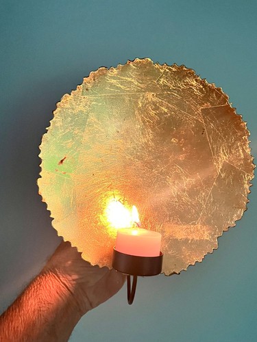 Gold leaf unique round - unique,