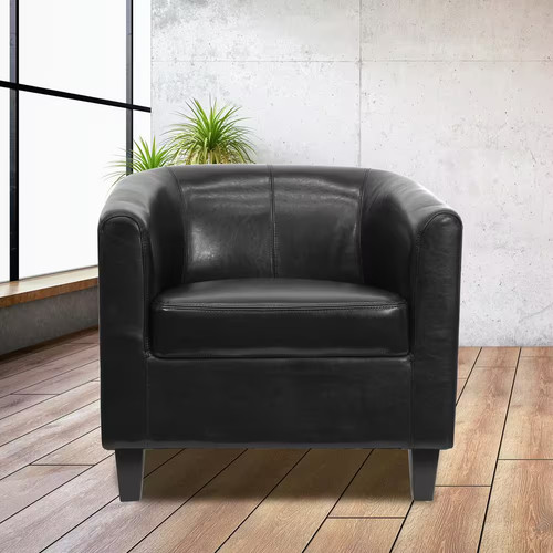 Black club chair - black,