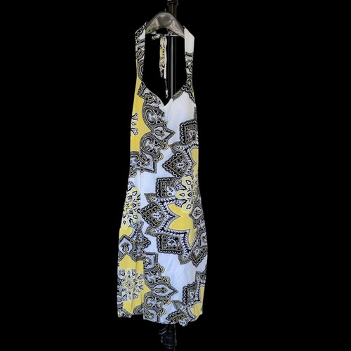 Cache halter mini dress yellow - cache,