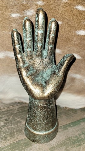 Cast iron hand - iron, ring