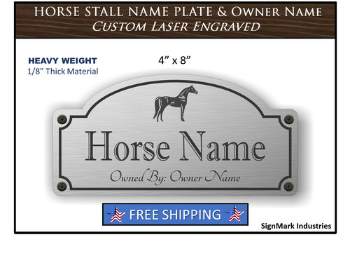 Horse stall sign - 4",