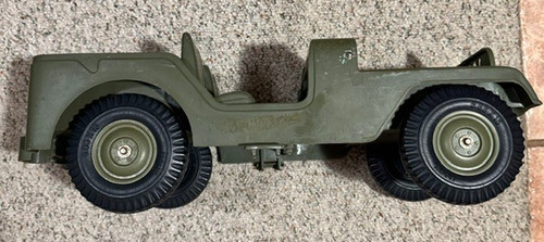 Vintage joe plastic jeep - gi,