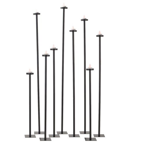 Set metal tall black - set,