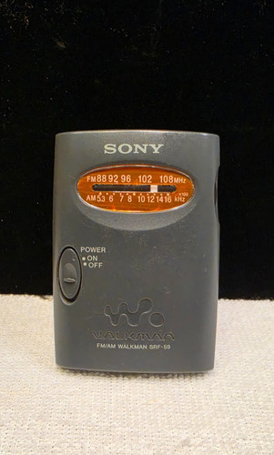 Sony walkman srf fm - srf-59, am/fm