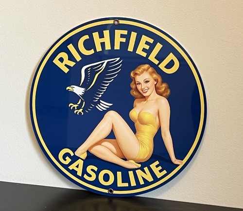 Richfield gasoline pinup - gasoline,
