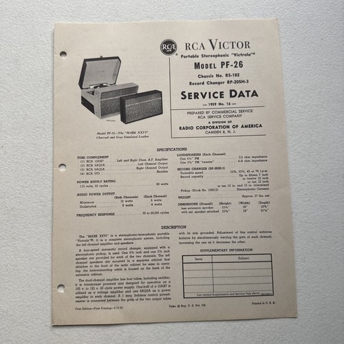 Rca victor portable - rca,
