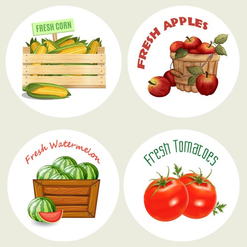 Set four inch magnets - of,