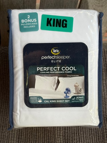 Cal king size white serta - size,