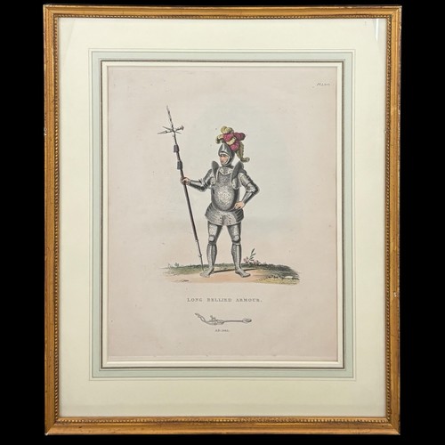Antique hand colored - hand, engraving