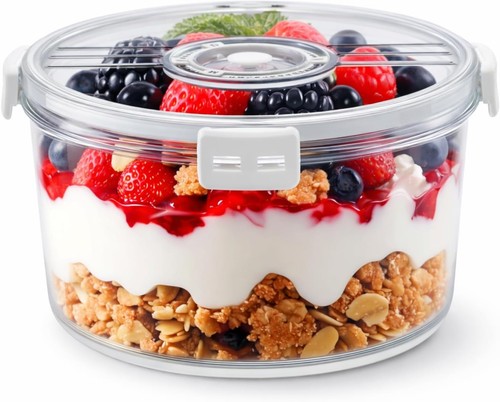 Large trifle bowl with - trifle, sealed