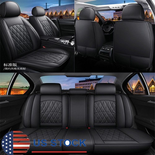 Black leather car seat - pu,