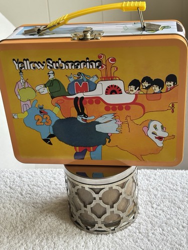 Beatles lunch box tin tote - beatles,