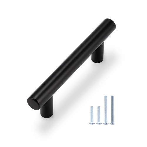 10pack black cabinet pulls - black,