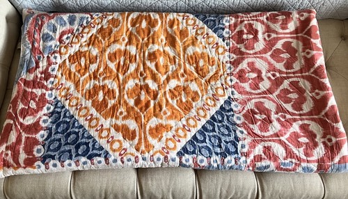 Anthropologie queen quilt blue - quilt,