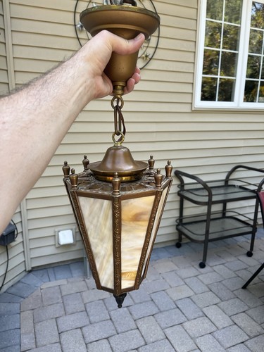Antique pendant ceiling foyer - antique,