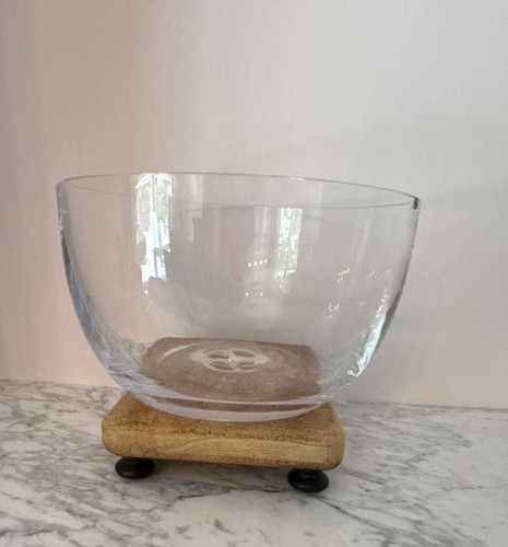Simon pearce clear glass bowl - simon,