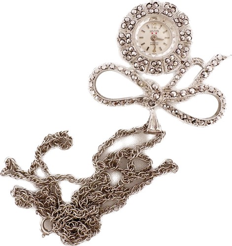 Vintage hilton marcasite - marcasite, 17j