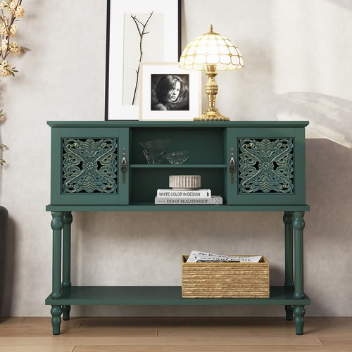Vintage console table with - console,