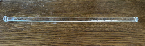 Vintage clear glass towel - clear, rod