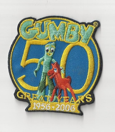 Gumby 50th anniversary - 50th, patch