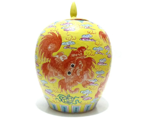 Vintage chinese yellow - chinese, yellow-ground