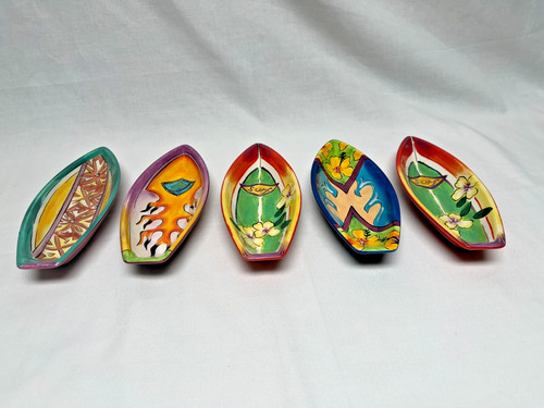 Boat clay art - art, ceramic