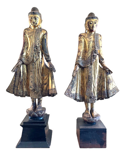 Pair 18th century tall - pair,