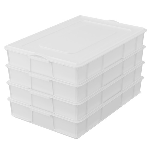 4pcs plastic stackable - 4pcs,