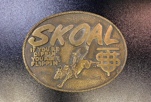 Brass skoal chewing tobacco - brass,