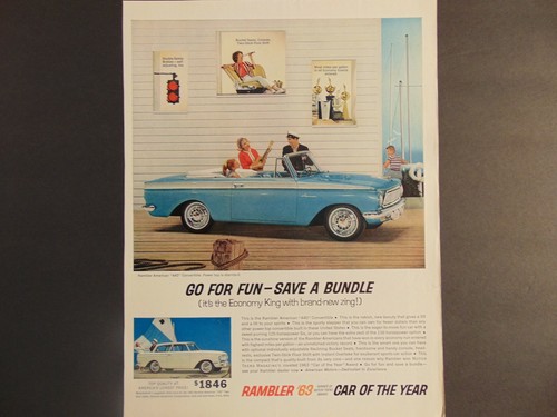 1963 rambler blue convertible - 1963,