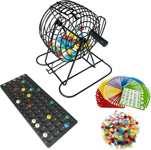 Deluxe bingo games set metal - set,