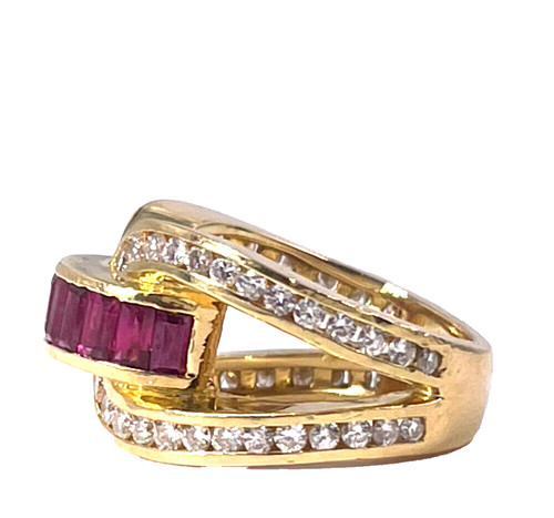 18k yellow gold - gold, diamond