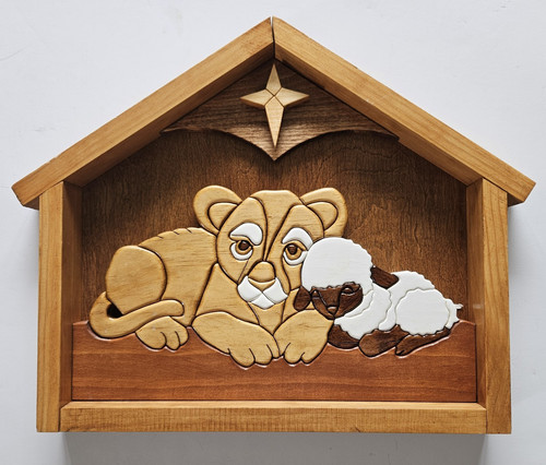 Lamb and lion - lion, nativity