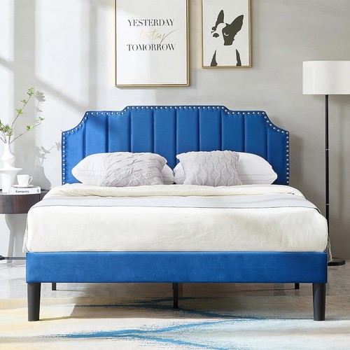 Queen size velvet upholstered - queen,